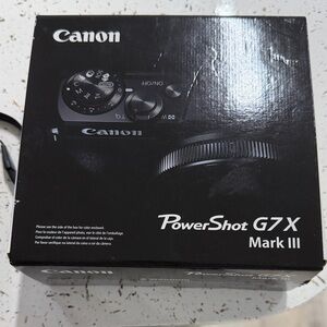 Canon PowerShot G7 X Mark III in Black
